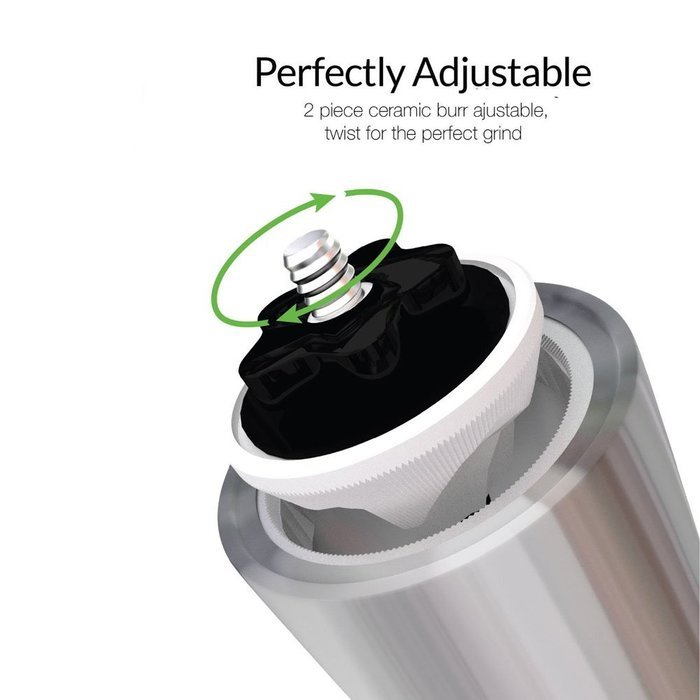Tobson Stainless Steel Manual Portable Coffee Grinder-Perfect Coffee Grinder for French Press, Espresso or as... N2