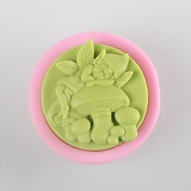 Y&XL&H Mushroom Spirit Shaped Soap Mold Mooncake Mould Fondant Cake Chocolate Silicone Mold, Decoration Tools... N3