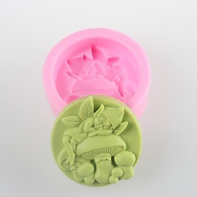 Y&XL&H Mushroom Spirit Shaped Soap Mold Mooncake Mould Fondant Cake Chocolate Silicone Mold, Decoration Tools... N4