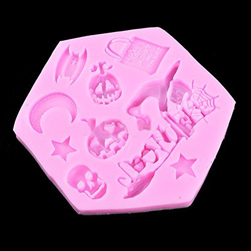 Generic Silicone Sugarcraft Fondant Cake Decorating Halloween Skull Mould Mold N6