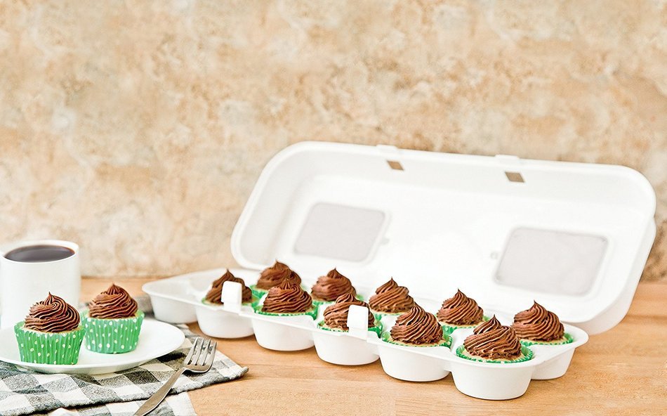 Bakelicious Cupcake Carton, Blue N6