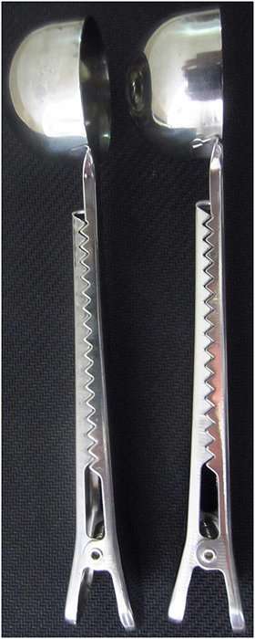 LeBeila 2 Pieces Premium Stainless Steel Ground Coffee / Tea Measuring Spoon / Scoop With Integrated Bag Clip...