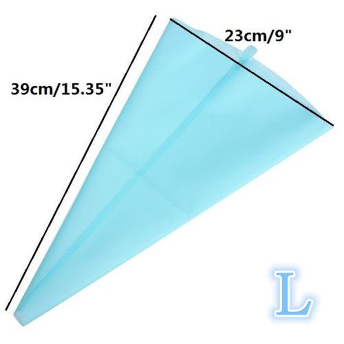Misula 4 Sizes Icing Bag Set, Silicone Reusable Icing Piping Cream Pastry Bag Cake Decorating Tool DIY N3
