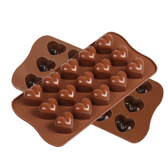 Cherion 2 Piece 6 Cavities Spoon Chocolate Mold Silicone Cake Mold Chocolate Fondant Tools Decoration Bakeware... N5