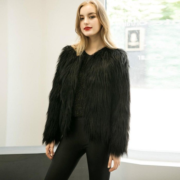 Outerwear,Morecome Womens Warm Faux Fur Fox Coat Jacket Parka Coat N10