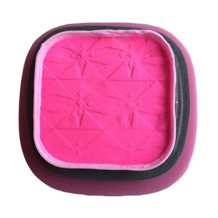 FLY 3PCS Makeup Tools Loose Powder Eye Shadow Design Cake Mold,Pink N4
