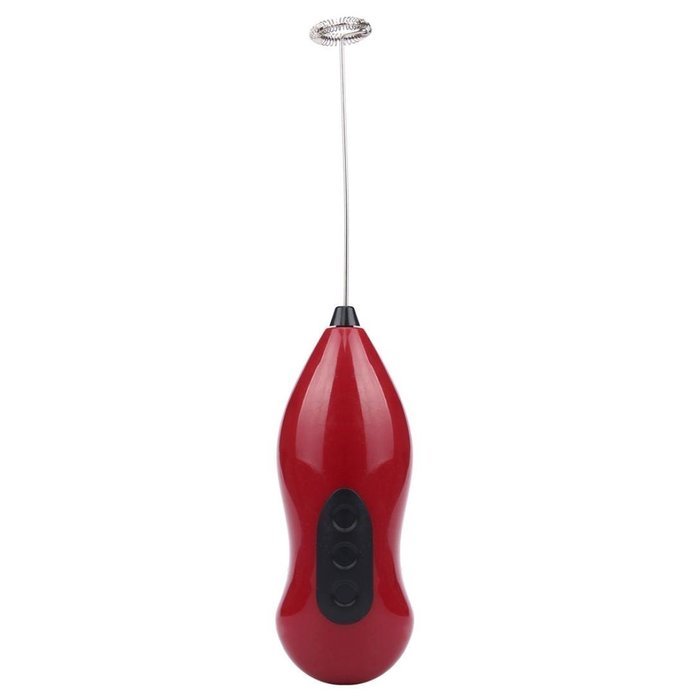 GBSELL Handheld Electric Hot Drinks Milk Frother Foamer Whisk Mixer Stirrer Egg Beater (Red) N10