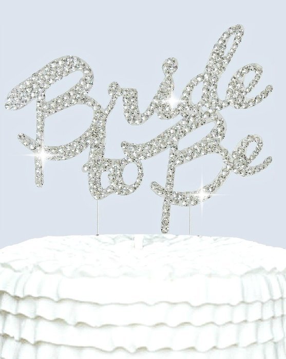 Lulu Sparkles LLC Bride To Be Cake Topper in crystal Rhinestones Bridal shower Bachelorette Party Cake decoration... N2