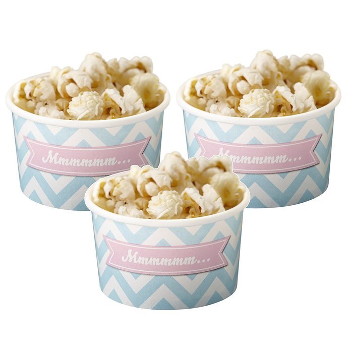 Ginger Ray Chevron Divine Treat/Ice Cream Party Tub Bowls, Mixed N4