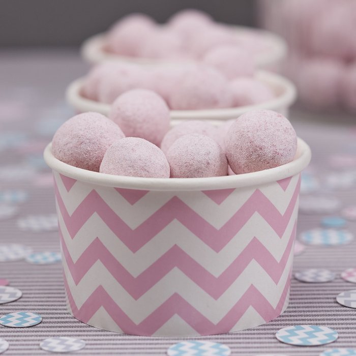 Ginger Ray Chevron Divine Treat/Ice Cream Party Tub Bowls, Mixed N5