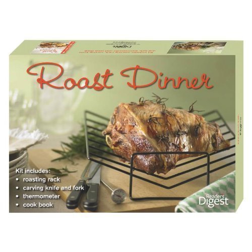 Reader's Digest - Roast Dinner Set: includes Rack, Knife, Fork, Thermometer, & Cookbook.