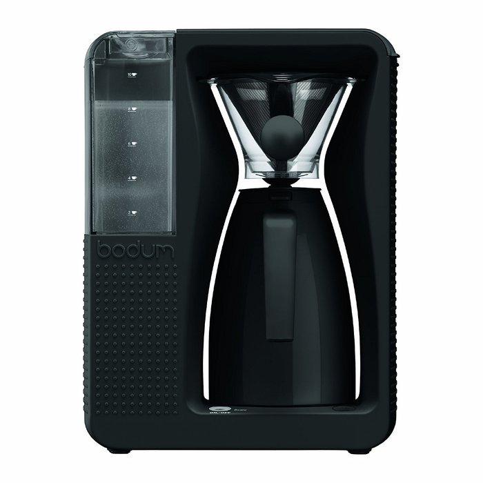 BODUM 11001-01US Bistro B. Over Automatic Pour-Over Electric Coffeemaker, 1.2-Liter N11
