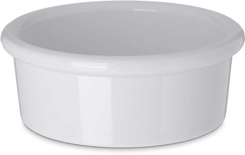 Carlisle 036202 SAN Standard Ramekin, 2.50-oz. Capacity, 1.12 x 3.00", White (Case of 48) N4
