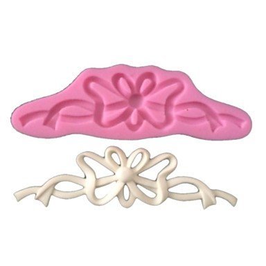 Y&XL&H 3D Flower Vine Icing Sugar Fondant Mold Wedding Cake Modeling Decorating Mould Silicone Cake Border Mold N8