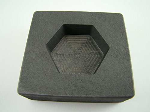 5 oz Hexagon Gold High Denisty Graphite Mold 3 oz Silver Bar Loaf-Copper N3