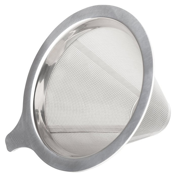 HIC Pour-Over Permanent Coffee Filter 4-Cup Capacity, Stainless Steel N4