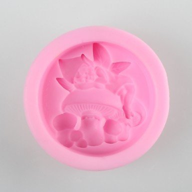 Y&XL&H Mushroom Spirit Shaped Soap Mold Mooncake Mould Fondant Cake Chocolate Silicone Mold, Decoration Tools... N5