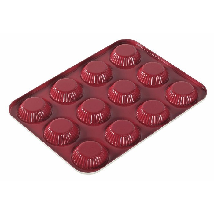 Nordic Ware 41422 12-Cavity Quiche and Tart Pan, Mini, Colors Vary N4