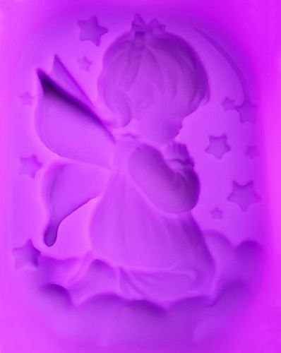 1Pcs Angel Cherub Girl Praying Silicone Mold Pink Silicone Mold Sugarcraft Cake Decorating Tools Baking Fondant...