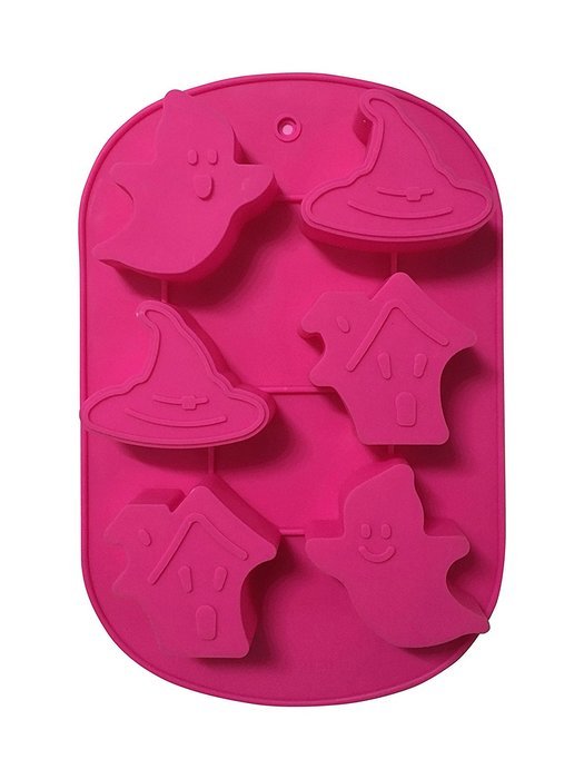 Halloween Ghosts Silicone Candy Jello Baking Mold (Orange) N10