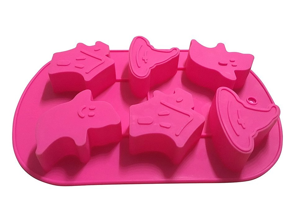 Halloween Ghosts Silicone Candy Jello Baking Mold (Orange) N11