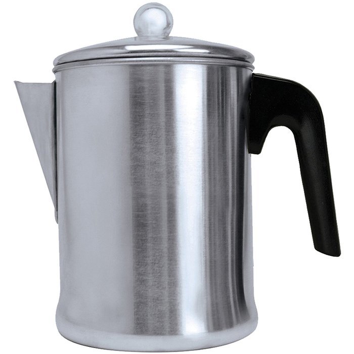 Aluminum 9-Cup Percolator, 7.80 x 4.96 x 7.48