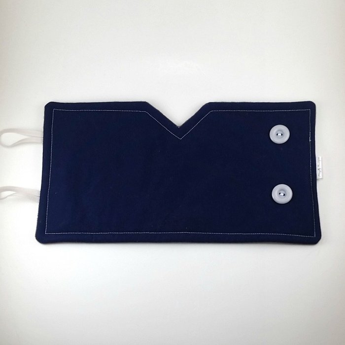Navy Blue Solid, French Press Cozy, 8 cup, Handmade, Cafetiere Cosy N5