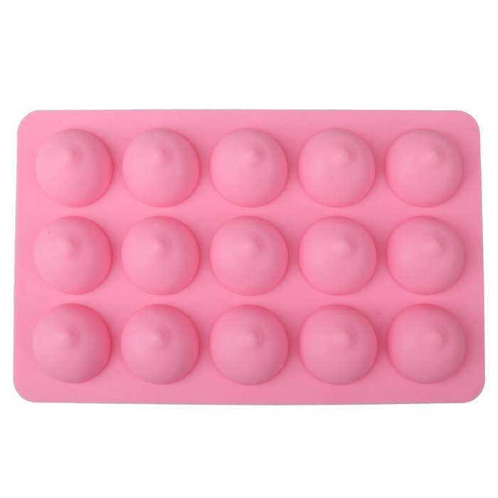 Novelty Dicky Boobie Silicone Chocolate Cake Jelly Mould Tray 15 Grids N2