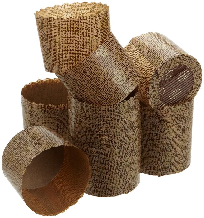 Kitchen Supply Large Panettone Paper Mold, Set of 6
