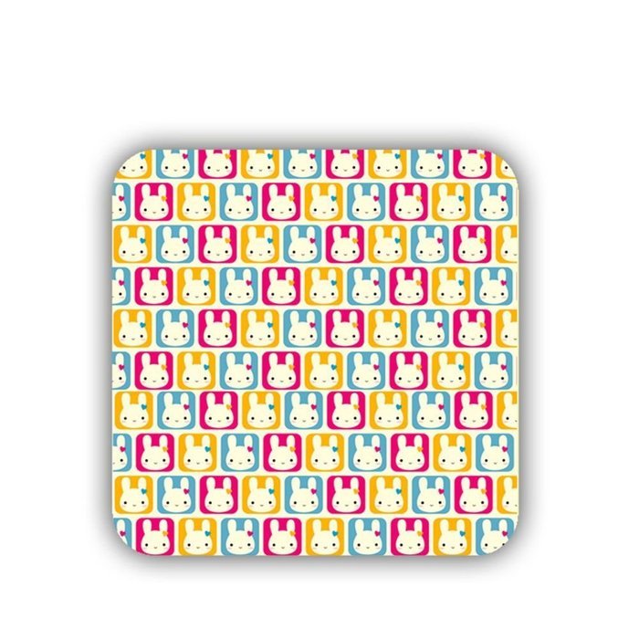 Generic Cup Coaster Printed Bunny Mdf Hipster N7