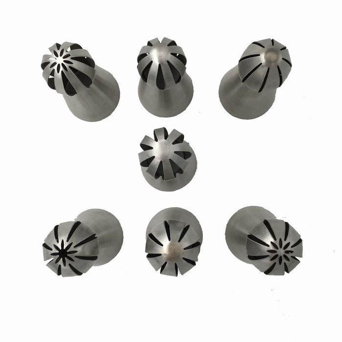 New Ball Russian Stainless Steel Tips Tulip Sphere Whip Cream Buttercream Icing Piping Nozzles DIY Baking Tools... N11
