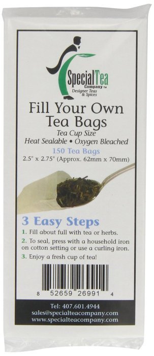 Special Tea Company Empty Tea Bags, 2.5 Inch x 2.75 Inch, 150 Count N2