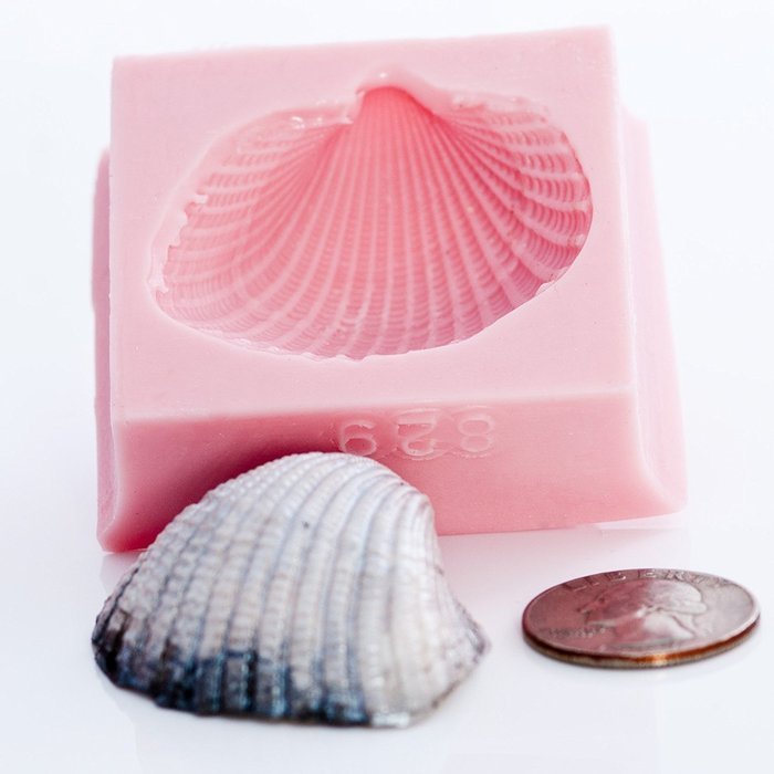 Sea Shell Silicone Mold Food Safe Fondant, Chocolate, Candy, Resin, Polymer Clay, Soap, Craft, Jewelry Food Mold. N5