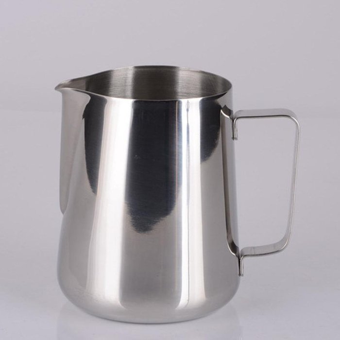 Milk Pitcher, Frothing Pitcher, Gotd Stainless Steel Milk Cup Milk Frothing Pitcher 350ML 12 Oz (Silver) N4