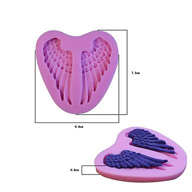 Y&XL&H Bakeware Silicone Angel Wings Fondant Mold Cake Decoration Mold