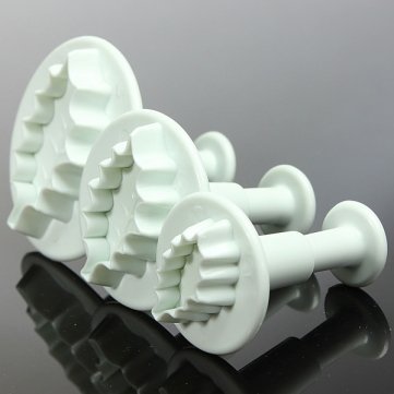 3 Holy Leaf Fondant Cake Bread Decorating Sugarcraft Mold Cookie Plunger Cutters Mould DIY Tools N6