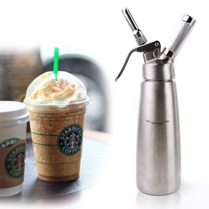 TOPCHANCES Aluminium Cream Frother Cream Whipper Dispenser Milk Frother Foam N2