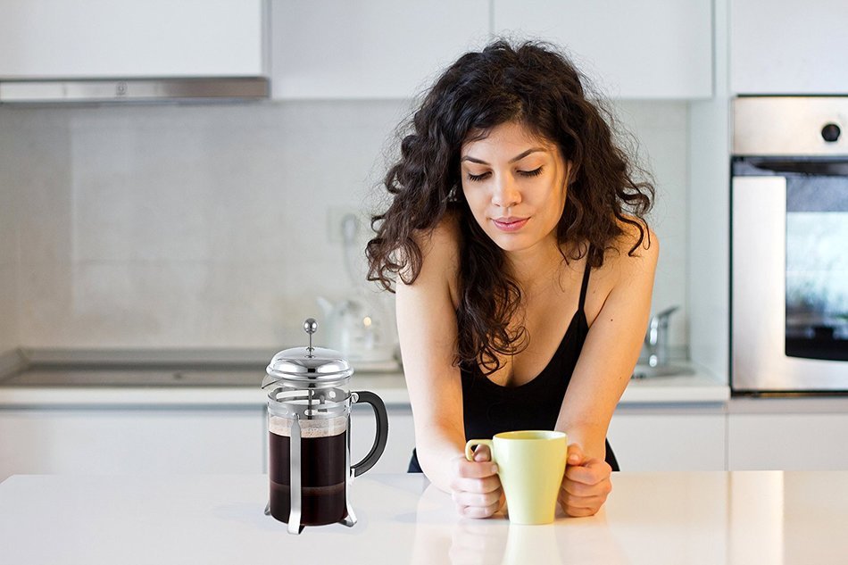 French Press Espresso Coffee & Tea Maker – 8 Cup/34oz – FDA approved Stainless Steel – Recommended for ALL HOME... N7