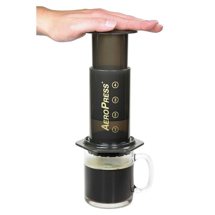 Coffee & Espresso Press Aerobie&reg; AeroPress&reg; 4.8" D x 4.5" W x 11.8" H, Makes 1-4 cups per pressing