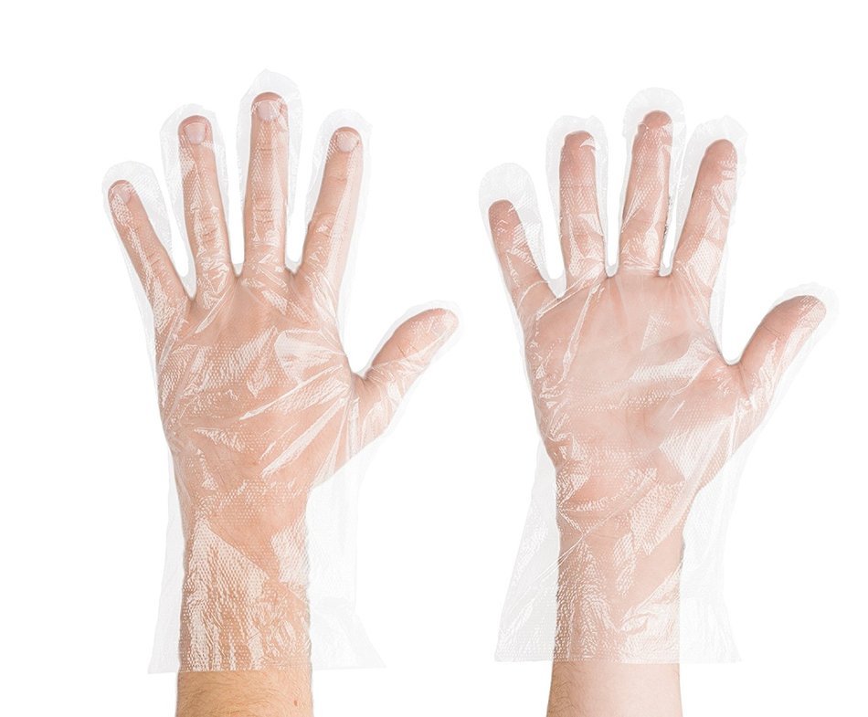 Sani-Sure Poly Glove Embossed Large