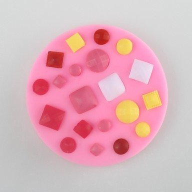 Y&XL&H Button Gem Shaped Fondant Cake Chocolate Silicone Mold Mould,Decoration Tools Bakeware N5