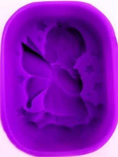 1Pcs Angel Cherub Girl Praying Silicone Mold Pink Silicone Mold Sugarcraft Cake Decorating Tools Baking Fondant... N3