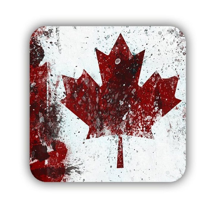 Generic Coaster Fashion Mdf Material Have With Canadian Flag N4