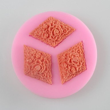 Y&XL&H Three Diamond Shaped Fondant Cake Chocolate Silicone Mold, Decoration Tools Bakeware N3