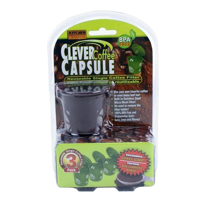 Meanhoo 3 pack Reusable Coffee Filter Smart Pod Alternative K-Cup Coffee Clever Coffee Capsule - Fits B30, B31... N8