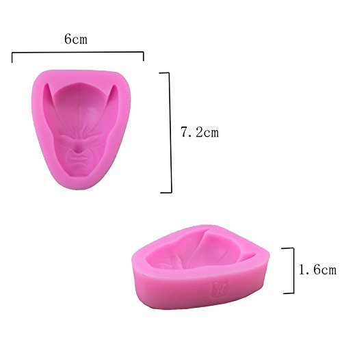 Everyshine 3D Wolverine Style Fimo Cupcake Decorating Sugar Silicone Fondant Mold N2
