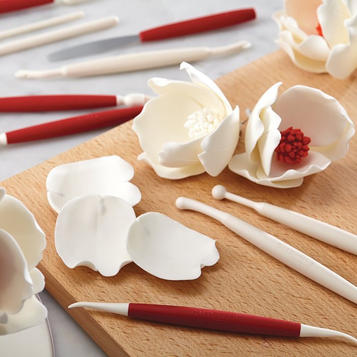 Cake Boss Decorating Tools 10-Piece Fondant and Gum Paste Decorating Tool Kit, Assorted N3