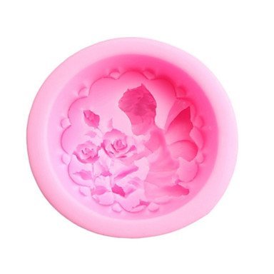 Y&XL&H 3D Angle and Rose Patterned Silicone Mold, Random Color N3