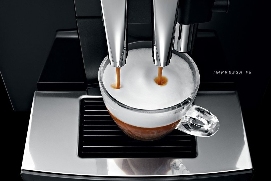 Jura IMPRESSA F8 Automatic Coffee Machine, Black