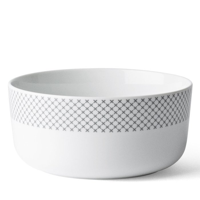 MENU 4583030 Stitches Bowl, Medium, Grey Stitches N3
